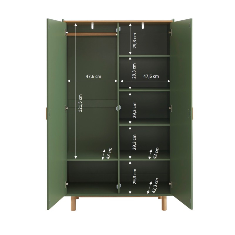 Armoire enfant AURA vert