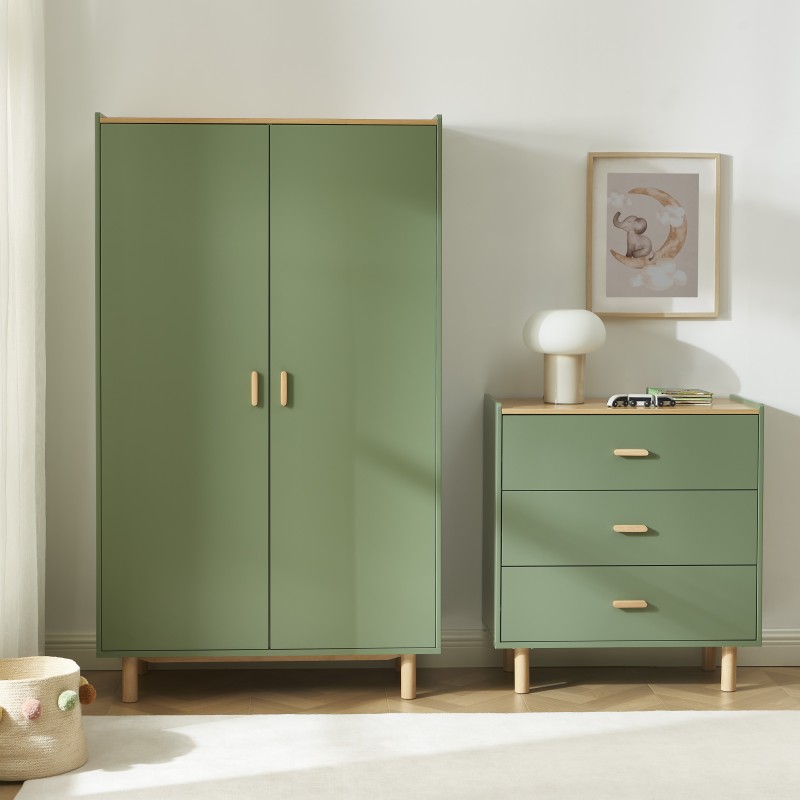 Armoire enfant AURA vert