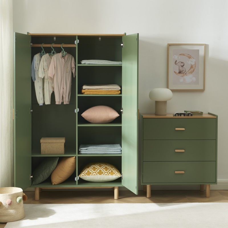 Armoire enfant AURA vert