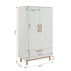 Armoire enfant ROME blanc