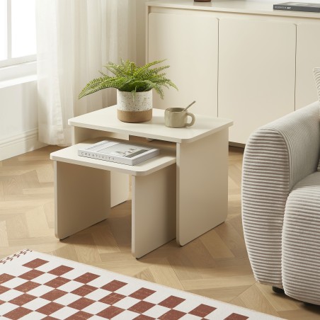 Table basse gigogne AKKA beige