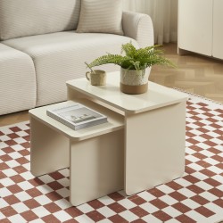 Table basse gigogne AKKA beige