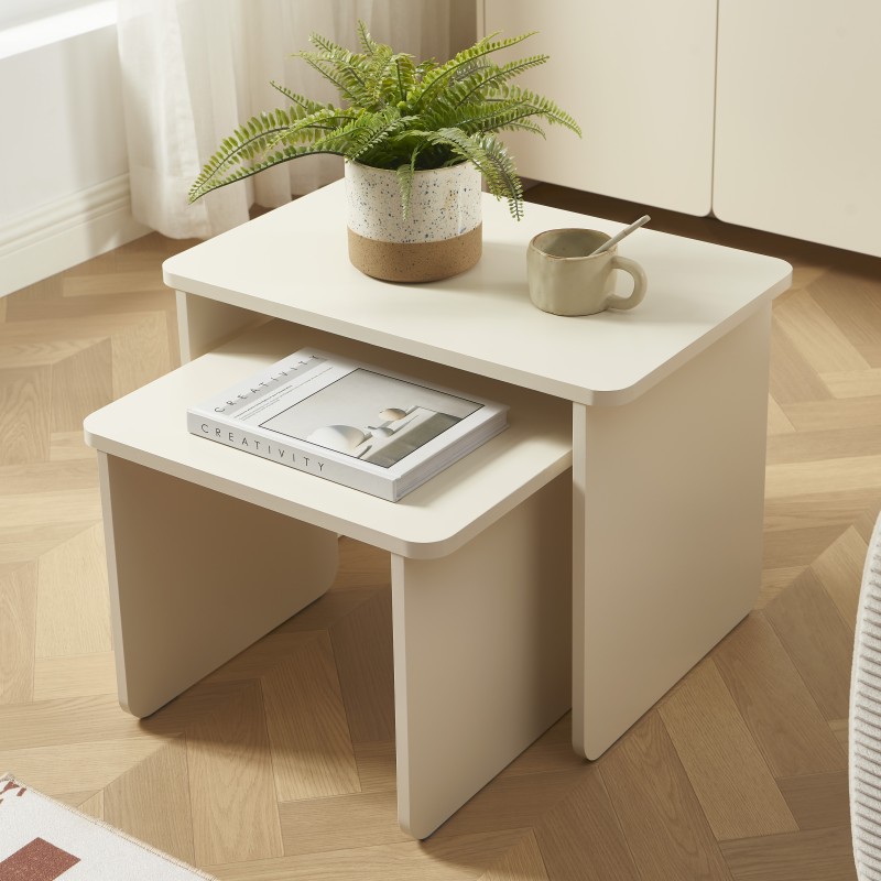 Table basse gigogne AKKA beige