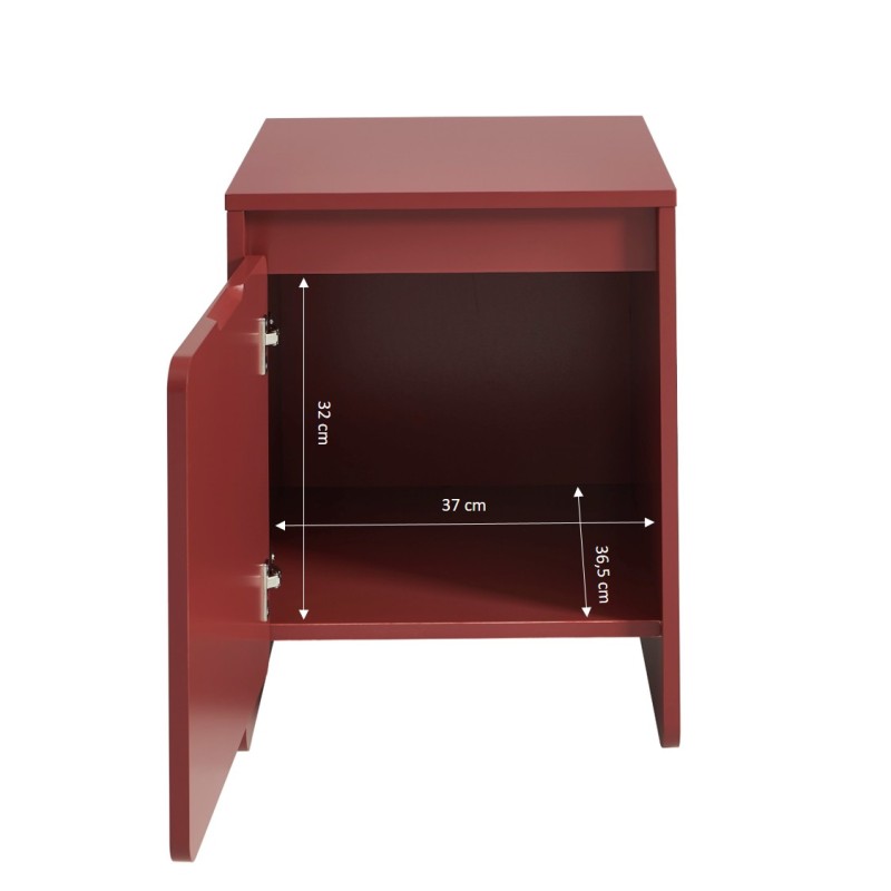Table de chevet AKKA cerise