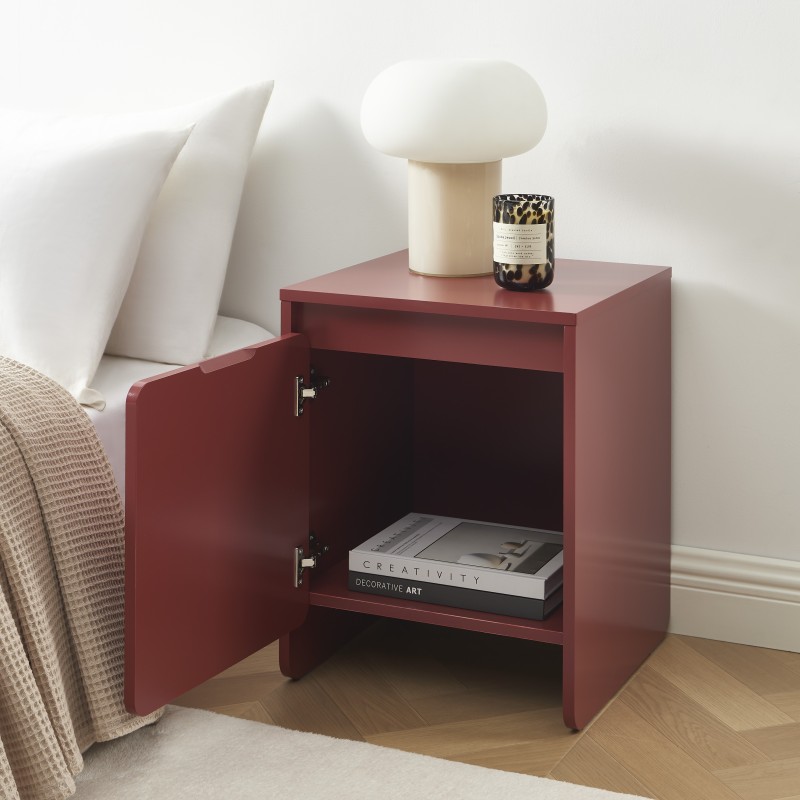 Table de chevet AKKA cerise