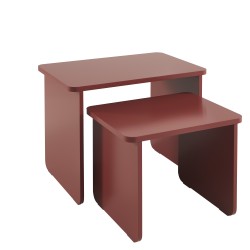 Table basse gigogne AKKA cerise