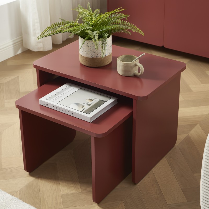 Table basse gigogne AKKA cerise