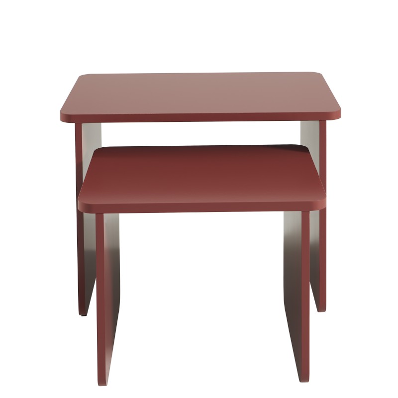 Table basse gigogne AKKA cerise
