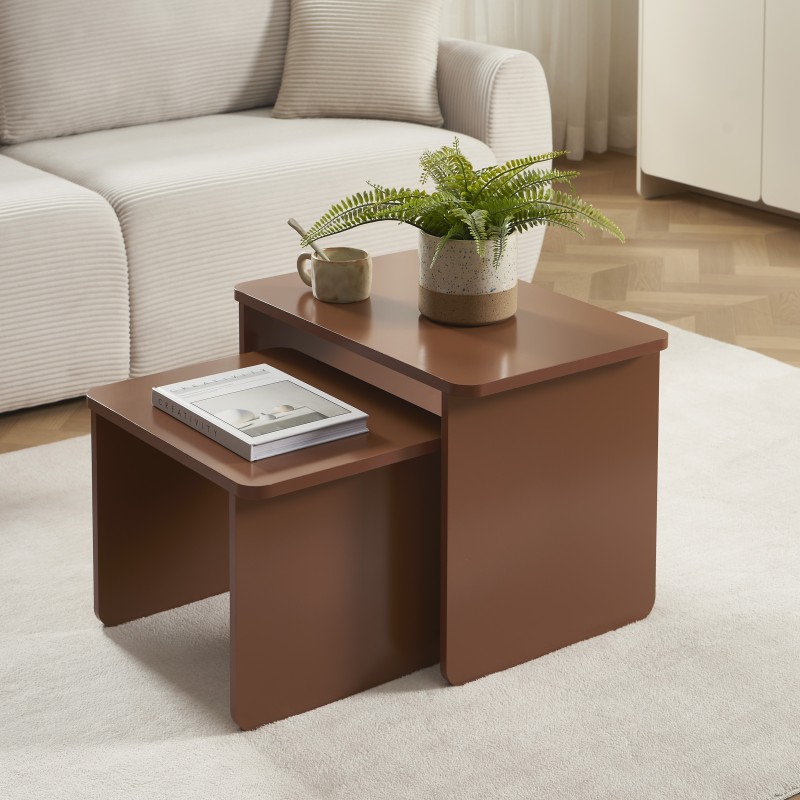 Table basse gigogne AKKA caramel