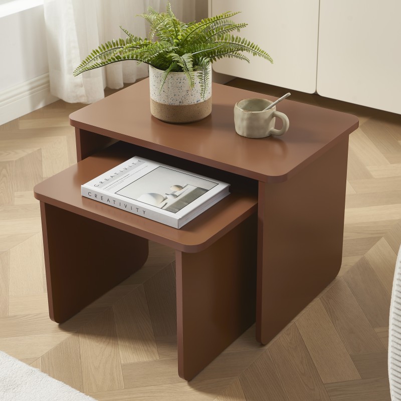 Table basse gigogne AKKA caramel
