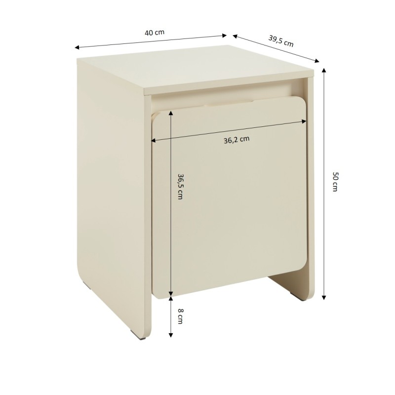 Table de chevet AKKA beige