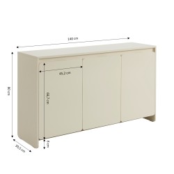 Buffet AKKA beige 155 cm