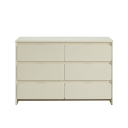 Commode 6 tiroirs AKKA beige 135cm