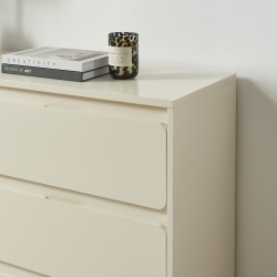 Commode 6 tiroirs AKKA beige 135cm