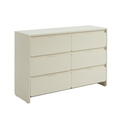 Commode 6 tiroirs AKKA beige 135cm