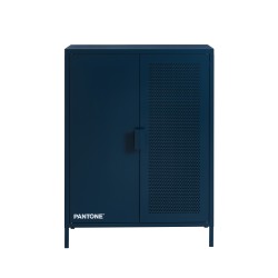 Buffet PANTONE métal bleu nuit 2 portes 75cm