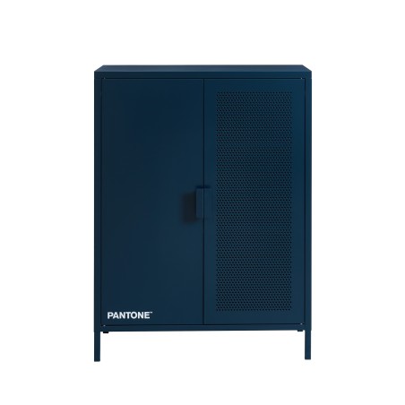 Buffet PANTONE métal bleu nuit 2 portes 75cm