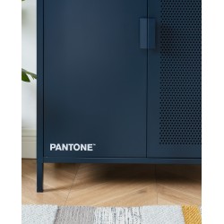 Buffet PANTONE métal bleu nuit 2 portes 75cm