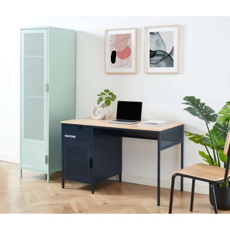 Schreibtisch PANTONEmitternachtsblaues Metall120 cm