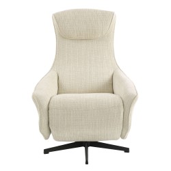 Fauteuil relax électrique COCHYRE tissu beige 1 place