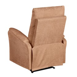 Fauteuil relax électrique ARGOLI tissu orange 1 place