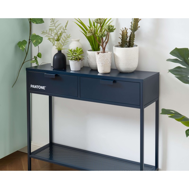 Console PANTONEmétal bleu nuit100cm