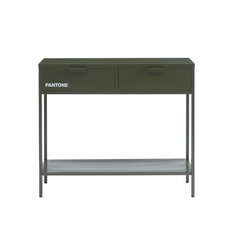 Console PANTONEmétal vert olive foncé 100cm