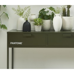 Konsole PANTONE dunkelolivgrünes Metall 100 cm