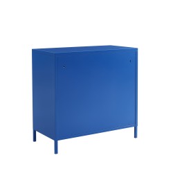 Comò PANTONE in metallo a 4 cassetti blu elettrico 80 cm
