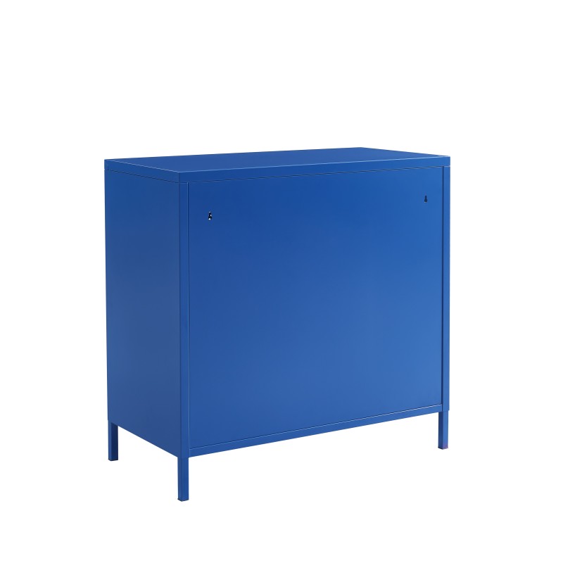 Comò PANTONE in metallo a 4 cassetti blu elettrico 80 cm
