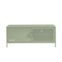 Meuble tv PANTONE métal vert amande 120cm