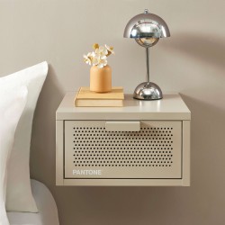 Wand-Nachttisch PANTONE aus taupefarbenem Metall, 40 cm