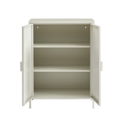 Sideboard PANTONE, sandbeiges Metall, 2 Türen, 75 cm