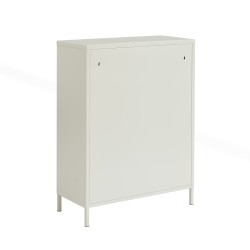 Sideboard PANTONE, sandbeiges Metall, 2 Türen, 75 cm