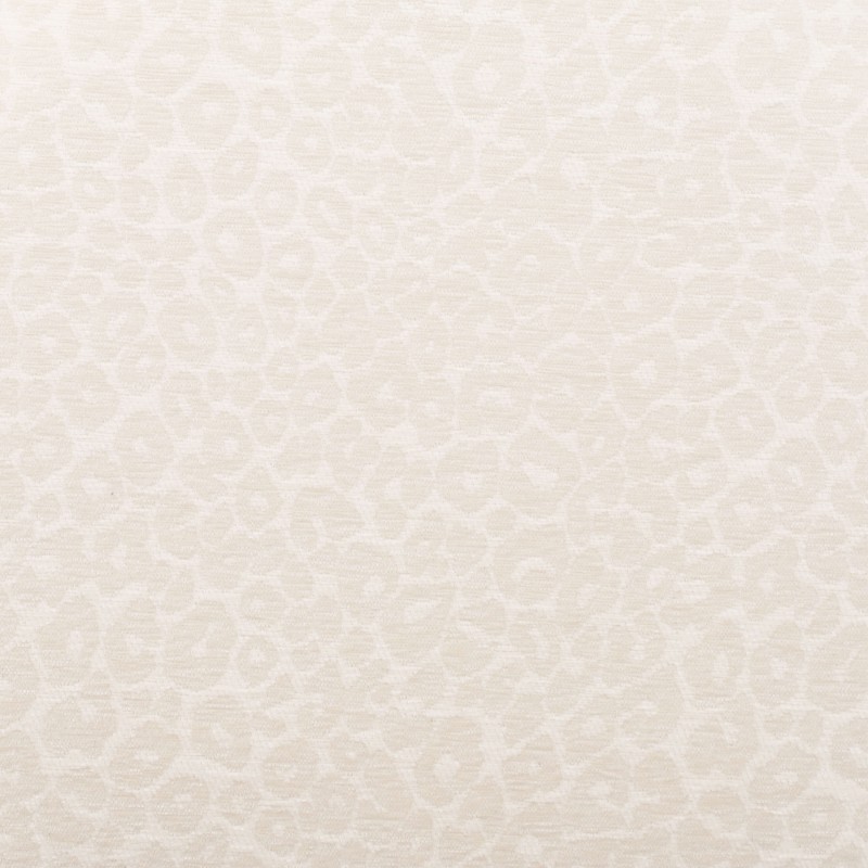 Lot de 2 chaises NOA tissu imprimé léopard écru pied noyer