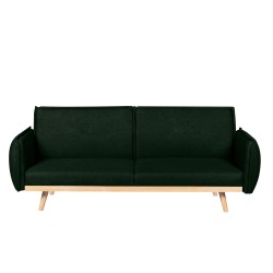 3-Sitzer-Sofa VESTA mit Ausziehfunktion, grün