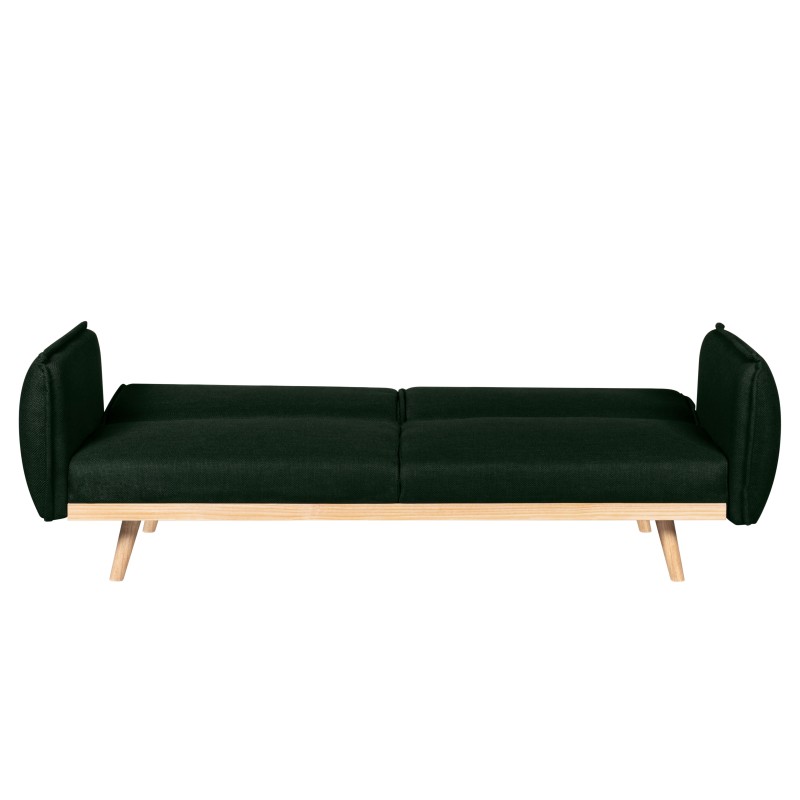 3-Sitzer-Sofa VESTA mit Ausziehfunktion, grün