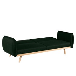 3-Sitzer-Sofa VESTA mit Ausziehfunktion, grün