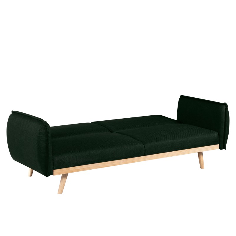 3-Sitzer-Sofa VESTA mit Ausziehfunktion, grün