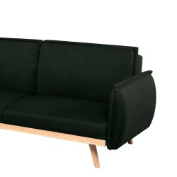 3-Sitzer-Sofa VESTA mit Ausziehfunktion, grün