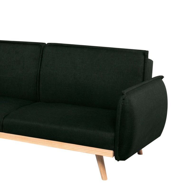 3-Sitzer-Sofa VESTA mit Ausziehfunktion, grün