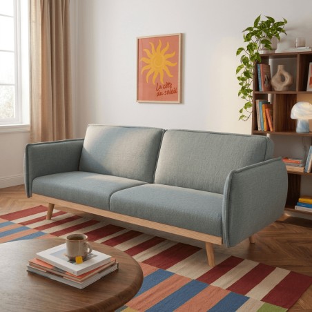 3-Sitzer-Sofa VESTA, rechts, hellgrüner Stoff