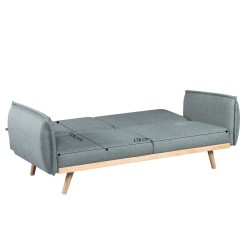 3-Sitzer-Sofa VESTA, rechts, hellgrüner Stoff