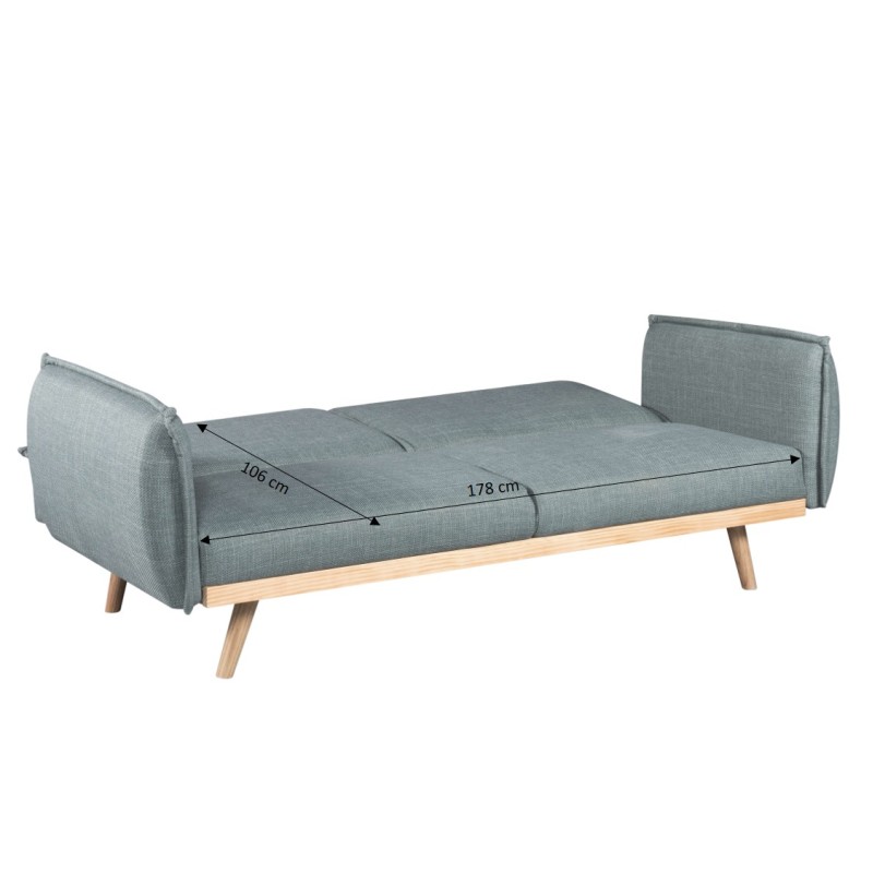 3-Sitzer-Sofa VESTA, rechts, hellgrüner Stoff