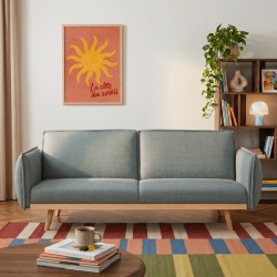 3-Sitzer-Sofa VESTA, rechts, hellgrüner Stoff