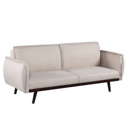 3-Sitzer-Sofa VESTA, rechts, aus beigem Stoff