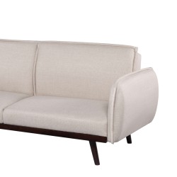 3-Sitzer-Sofa VESTA, rechts, aus beigem Stoff