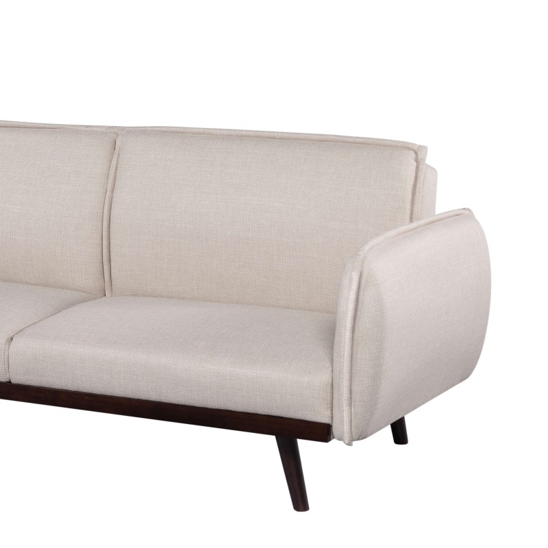 3-Sitzer-Sofa VESTA, rechts, aus beigem Stoff
