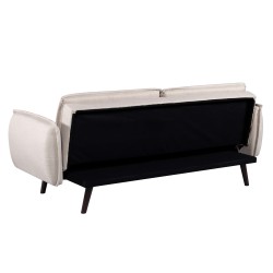 3-Sitzer-Sofa VESTA, rechts, aus beigem Stoff