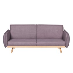3-Sitzer-Sofa VESTA, rechts, aus violettem Stoff